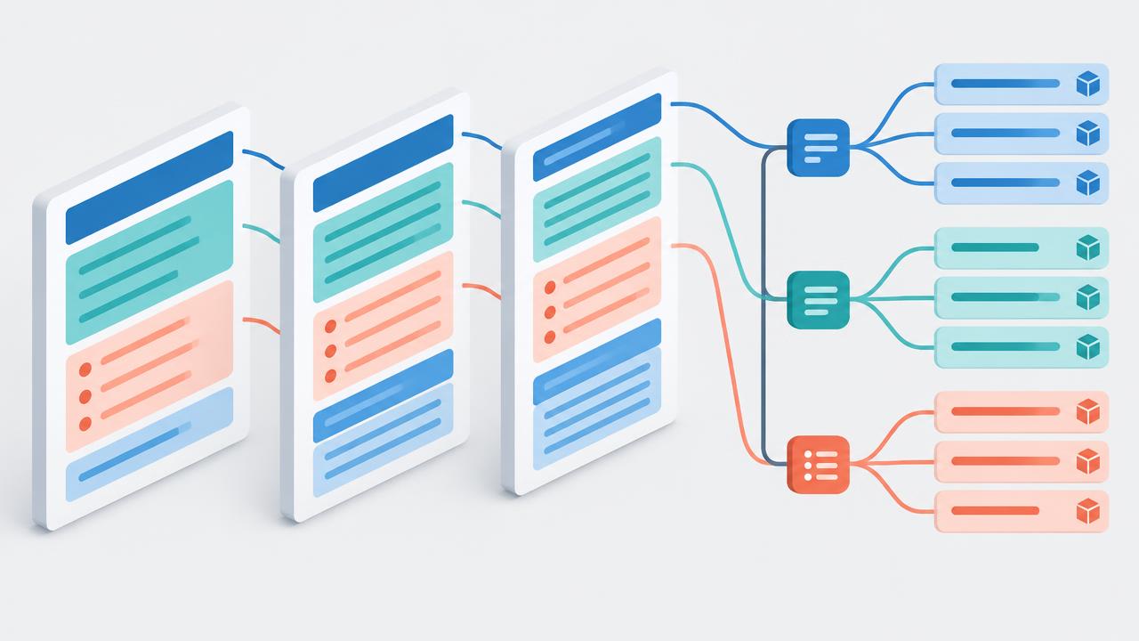 Structured content: connect page information to matching data fields.